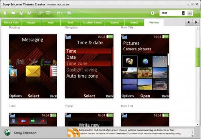 دانلود نرم افزار تم ساز سونی اریکسونSony Ericsson Themes Creator 4.12